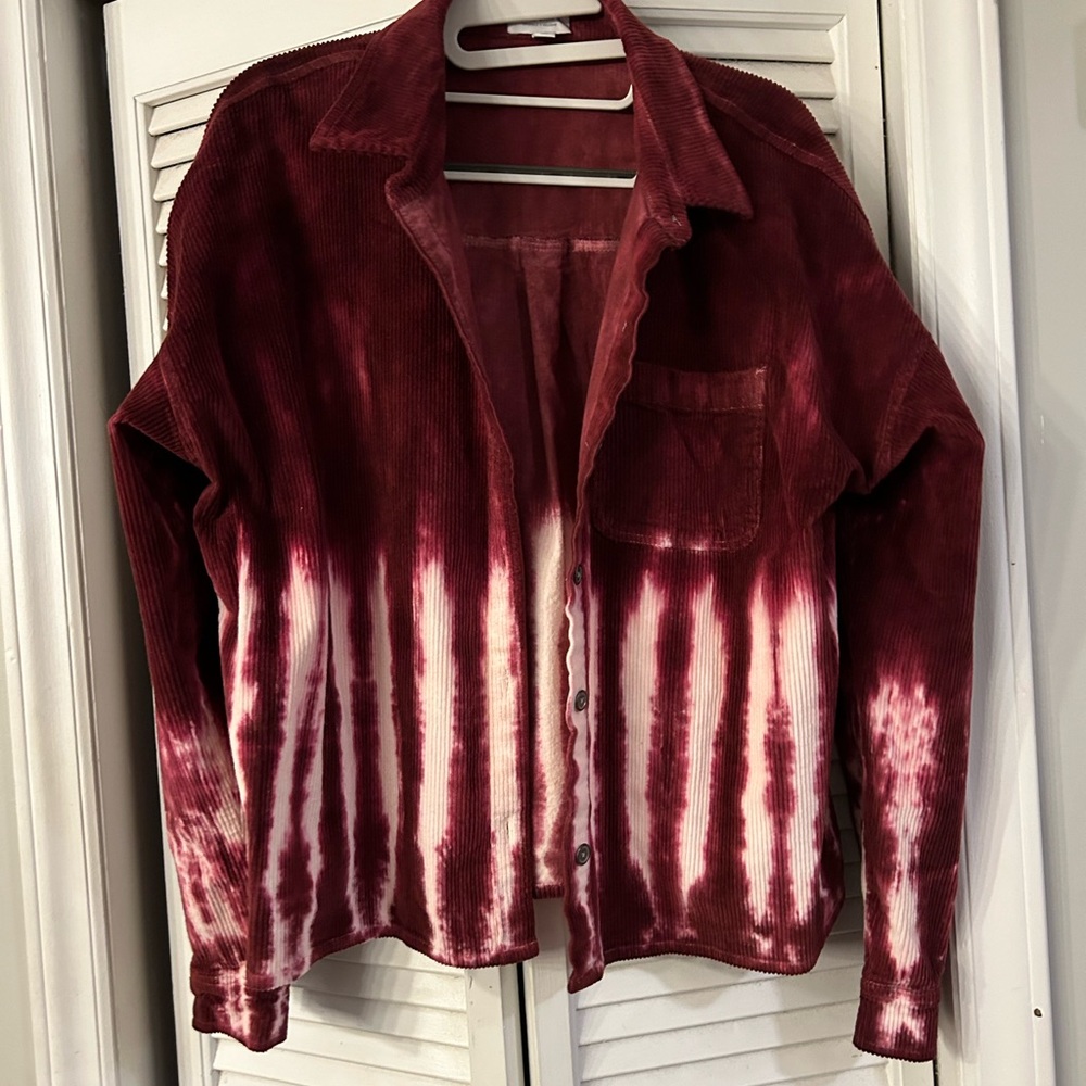 Vintage Corduroy Tie-Dye Jacket
